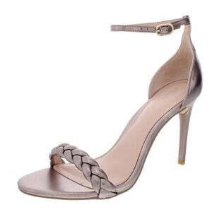 ZOE BY RACHEL ZOE Women’s Ella Blush Metallic Sandals Heels | Size 9.5 M